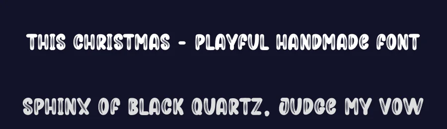 This Christmas – Playful Handmade Font by creativeletter — Display Font — thumbnail 2