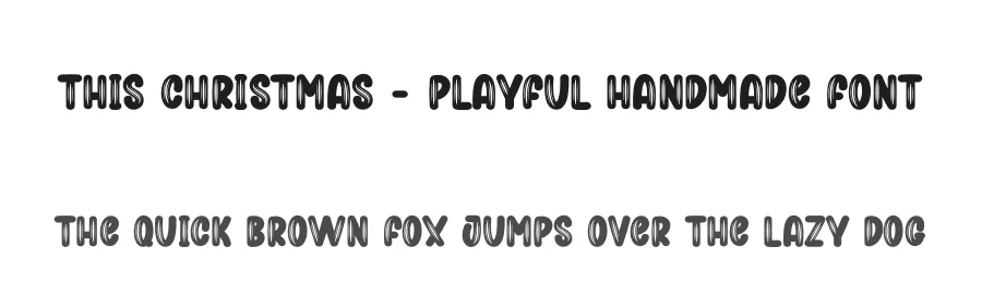 This Christmas – Playful Handmade Font by creativeletter — Display Font