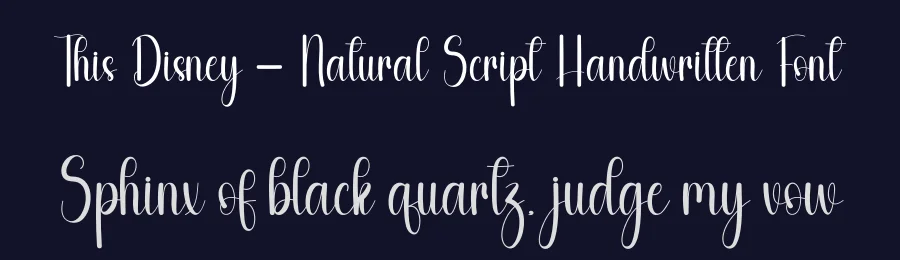 This Disney – Natural Script Handwritten Font by andikastudio — Display Font — thumbnail 2