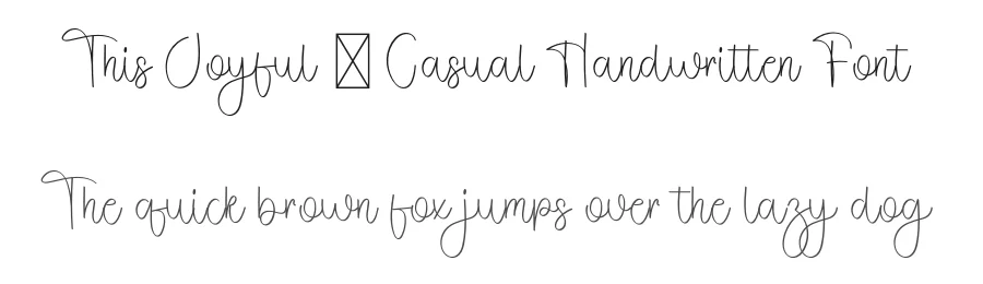 This Joyful – Casual Handwritten Font by freshtypeink — Script Handwritten Font