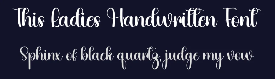 This Ladies Handwritten Font by inermediaSTUDIO — Script Handwritten Font — thumbnail 2