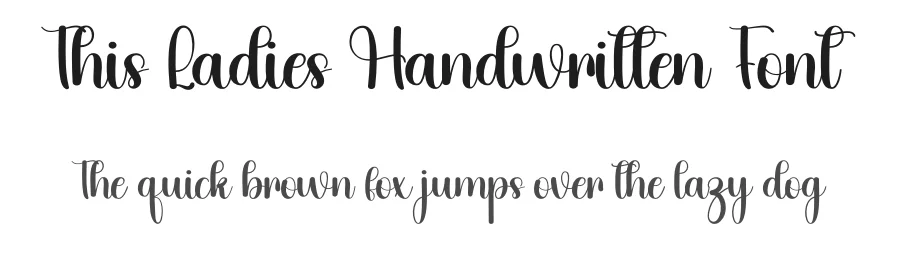 This Ladies Handwritten Font by inermediaSTUDIO — Script Handwritten Font