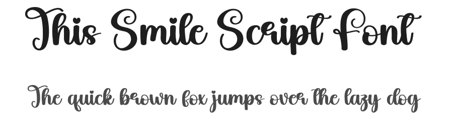 This Smile Script Font by creativeletter — Script Handwritten Font