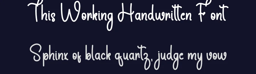 This Working Handwritten Font by freshtypeink — Script Handwritten Font — thumbnail 2