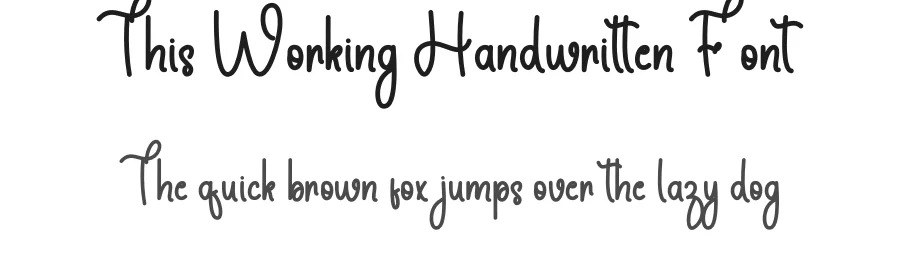This Working Handwritten Font by freshtypeink — Script Handwritten Font