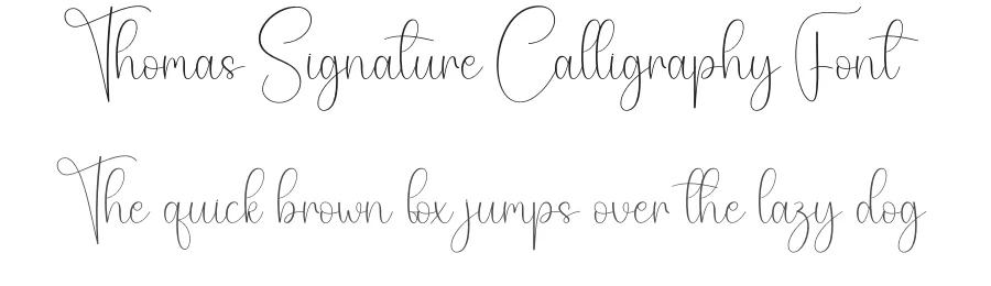 Thomas Signature Calligraphy Font by creativeletter — Script Handwritten Font