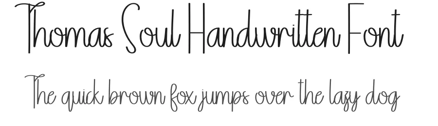 Thomas Soul Handwritten Font by andikastudio — Script Handwritten Font