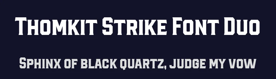 Thomkit Strike Font Duo by Blankids Studio — Display Font — thumbnail 2