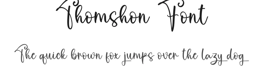 Thomshon Font by creativeletter — Script Handwritten Font