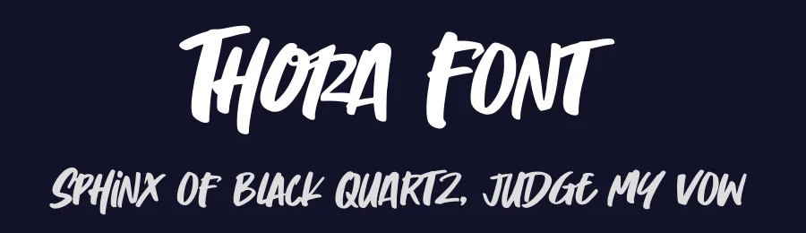Thora Font by Almarkha Type — Script Handwritten Font — thumbnail 2
