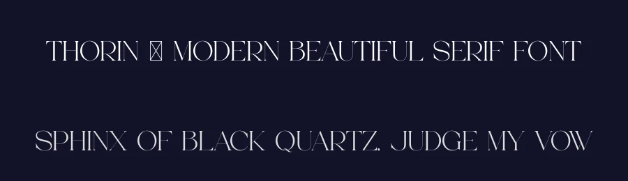 Thorin – Modern Beautiful Serif Font by Aqeel Art — Decorative Font — thumbnail 2