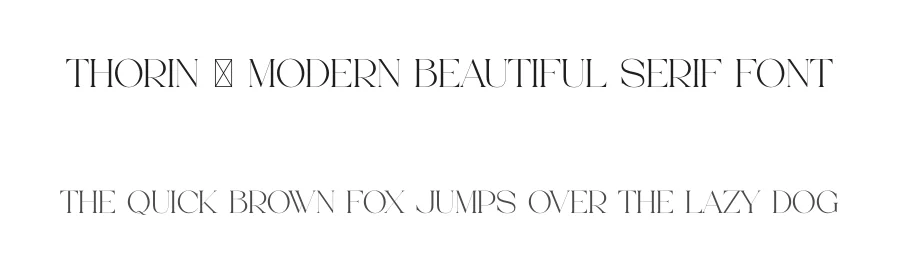 Thorin – Modern Beautiful Serif Font by Aqeel Art — Decorative Font