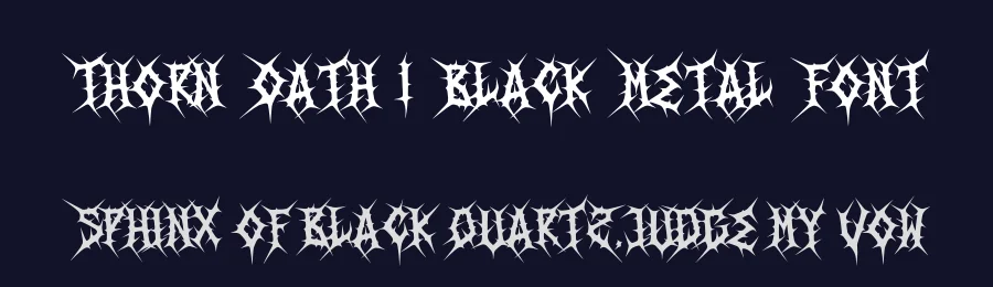 Thorn Oath | Black Metal Font by Denustudios — Blackletter Font — thumbnail 2