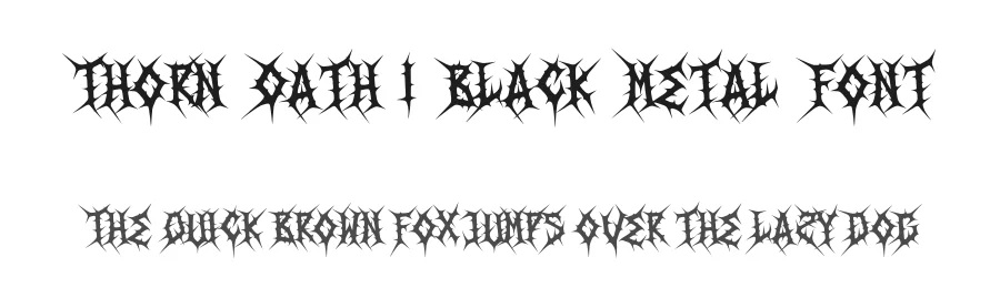 Thorn Oath | Black Metal Font by Denustudios — Blackletter Font