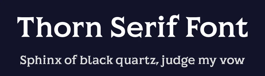 Thorn Serif Font by partalev — Display Font — thumbnail 2
