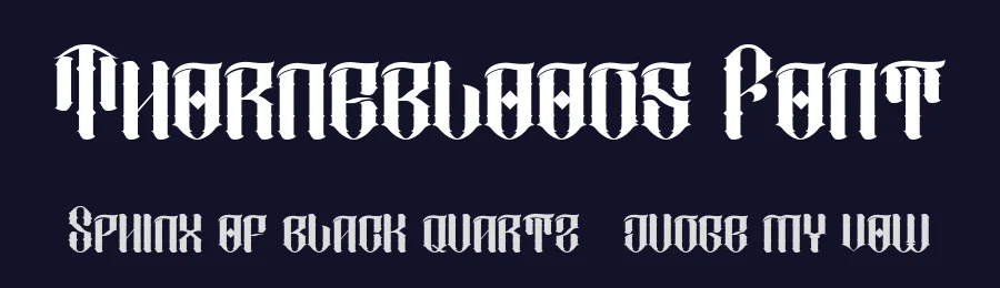 Thornebloods Font by Aksapix_Type — Blackletter Font — thumbnail 2