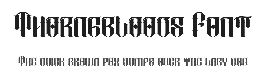 Thornebloods Font by Aksapix_Type β Blackletter Font