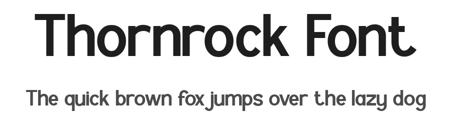 Thornrock Font by Flawless And Co — Sans Serif Font