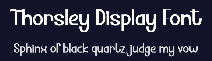 Thorsley Display Font by tigade-std — Display Font — thumbnail 2