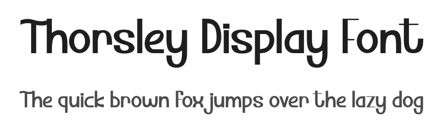Thorsley Display Font by tigade-std — Display Font