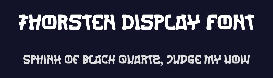 Thorsten Display Font by Dhabee — Decorative Font — thumbnail 2