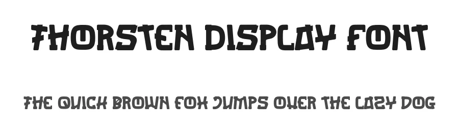 Thorsten Display Font by Dhabee — Decorative Font