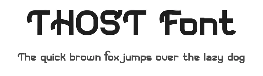 THOST Font by Anton septiawan — Display Font