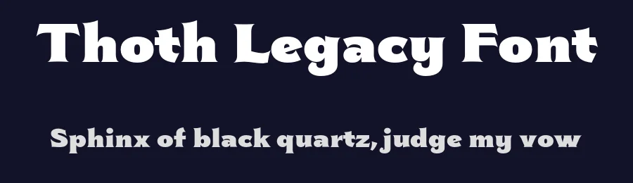 Thoth Legacy Font by HipFonts — Display Font — thumbnail 2