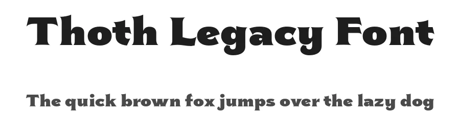 Thoth Legacy Font by HipFonts — Display Font