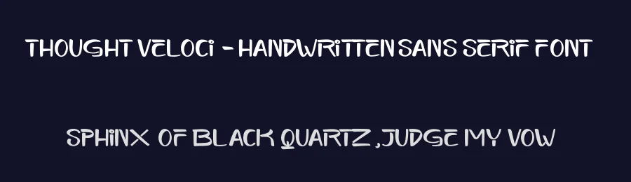 Thought Veloci – Handwritten Sans Serif Font by stylishtype.co — Script Handwritten Font — thumbnail 2