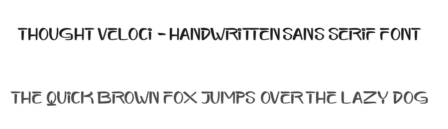 Thought Veloci – Handwritten Sans Serif Font by stylishtype.co — Script Handwritten Font