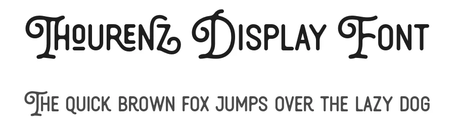 Thourenz Display Font by zarmatype — Decorative Font