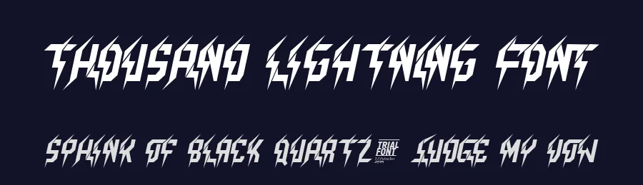 Thousand Lightning Font by 177Studio — Display Font — thumbnail 2