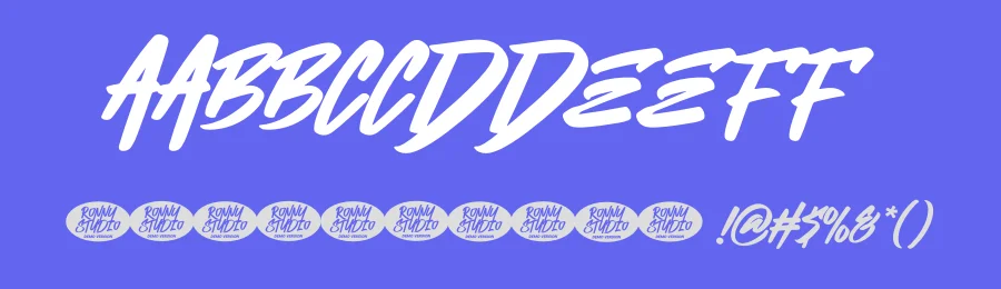 Thrashlane Display Font by Ronny_STD — Script Handwritten Font — thumbnail 3