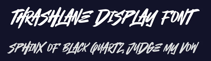 Thrashlane Display Font by Ronny_STD — Script Handwritten Font — thumbnail 2