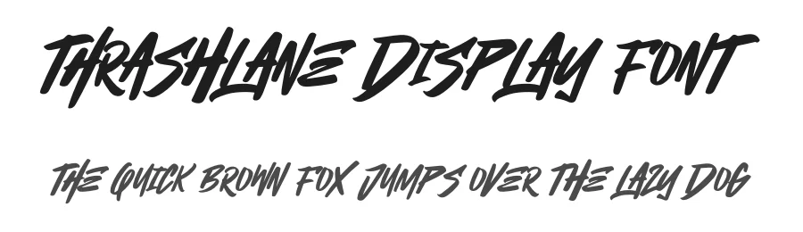 Thrashlane Display Font by Ronny_STD — Script Handwritten Font