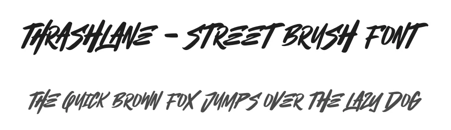 Thrashlane – Street Brush Font by Ronny Studio — Display Font