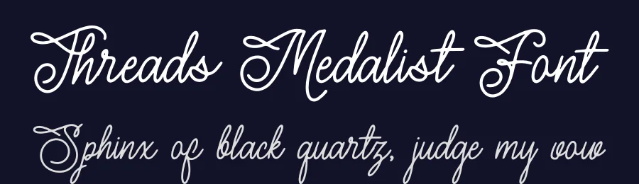 Threads Medalist Font by Denustudios — Serif Font — thumbnail 2