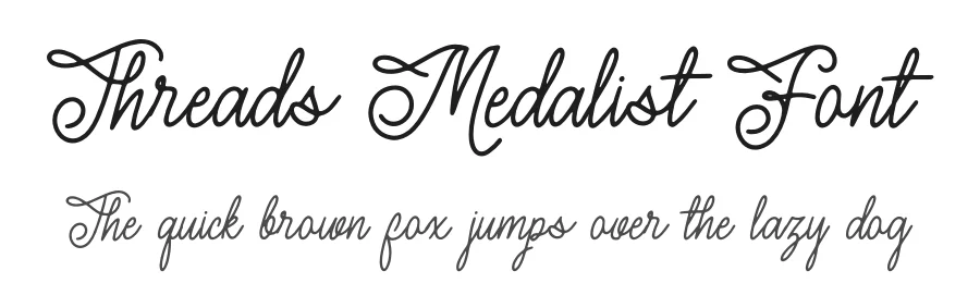 Threads Medalist Font by Denustudios — Serif Font