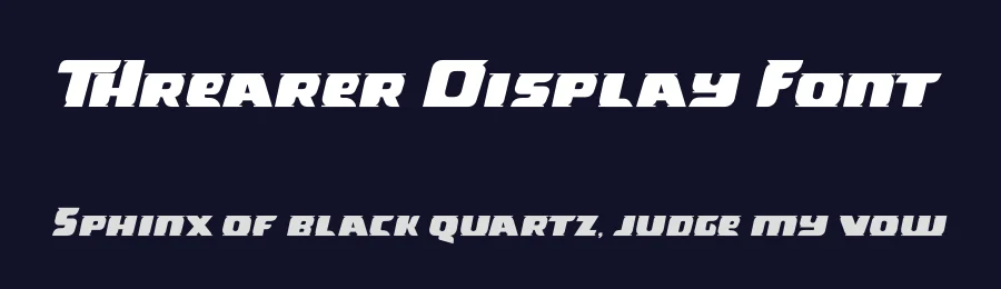 Threarer Display Font by fontkong — Display Font — thumbnail 2