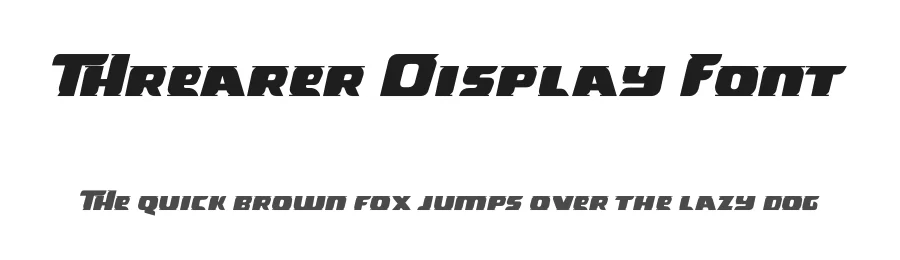 Threarer Display Font by fontkong — Display Font