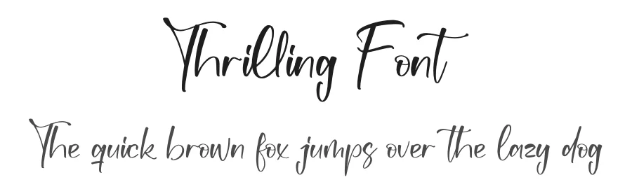 Thrilling Font by letterfabric — Script Handwritten Font