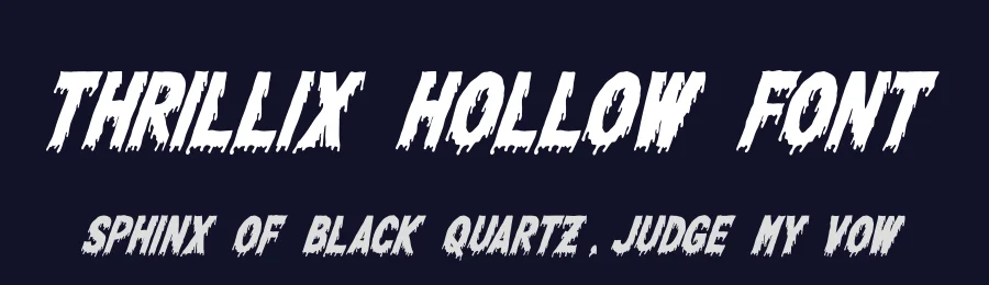 Thrillix Hollow Font by Gracetypestudio — Display Font — thumbnail 2