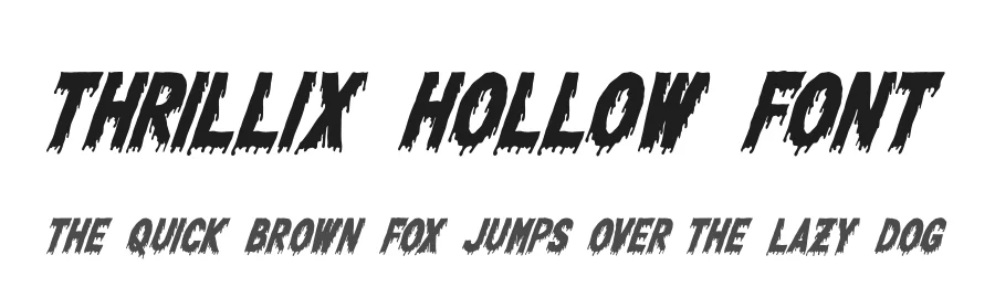 Thrillix Hollow Font by Gracetypestudio — Display Font