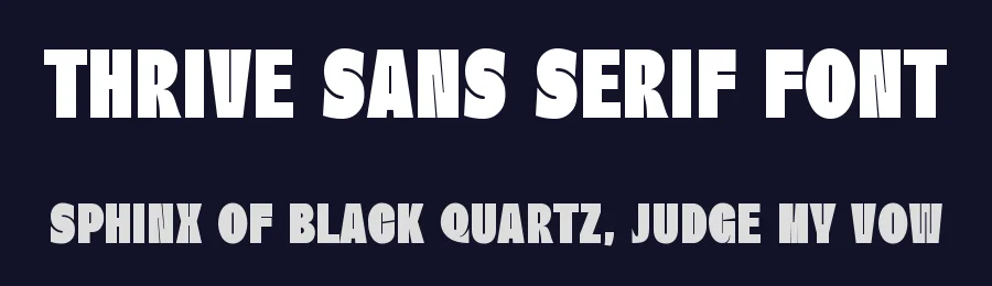 Thrive Sans Serif Font by Graphicxell — Sans Serif Font — thumbnail 2