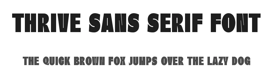 Thrive Sans Serif Font by Graphicxell — Sans Serif Font