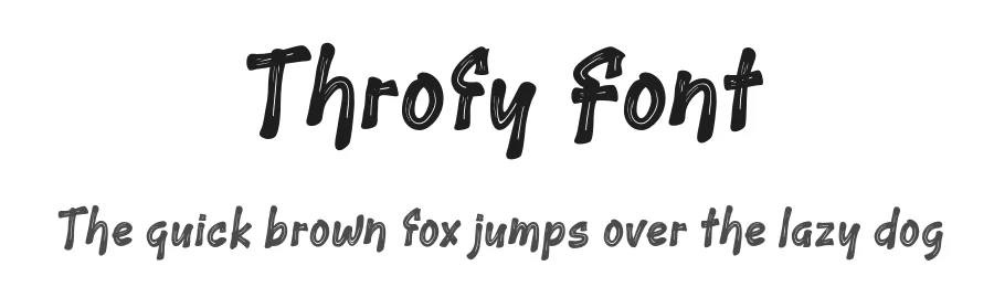 Throfy Font by productype — Display Font