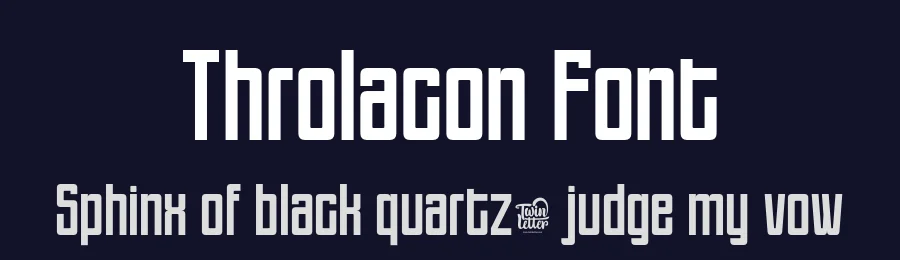 Throlacon Font by twinletter — Sans Serif Font — thumbnail 2