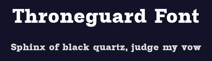 Throneguard Font by Creativetacos — Slab Serif Font — thumbnail 2