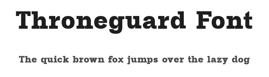 Throneguard Font by Creativetacos — Slab Serif Font